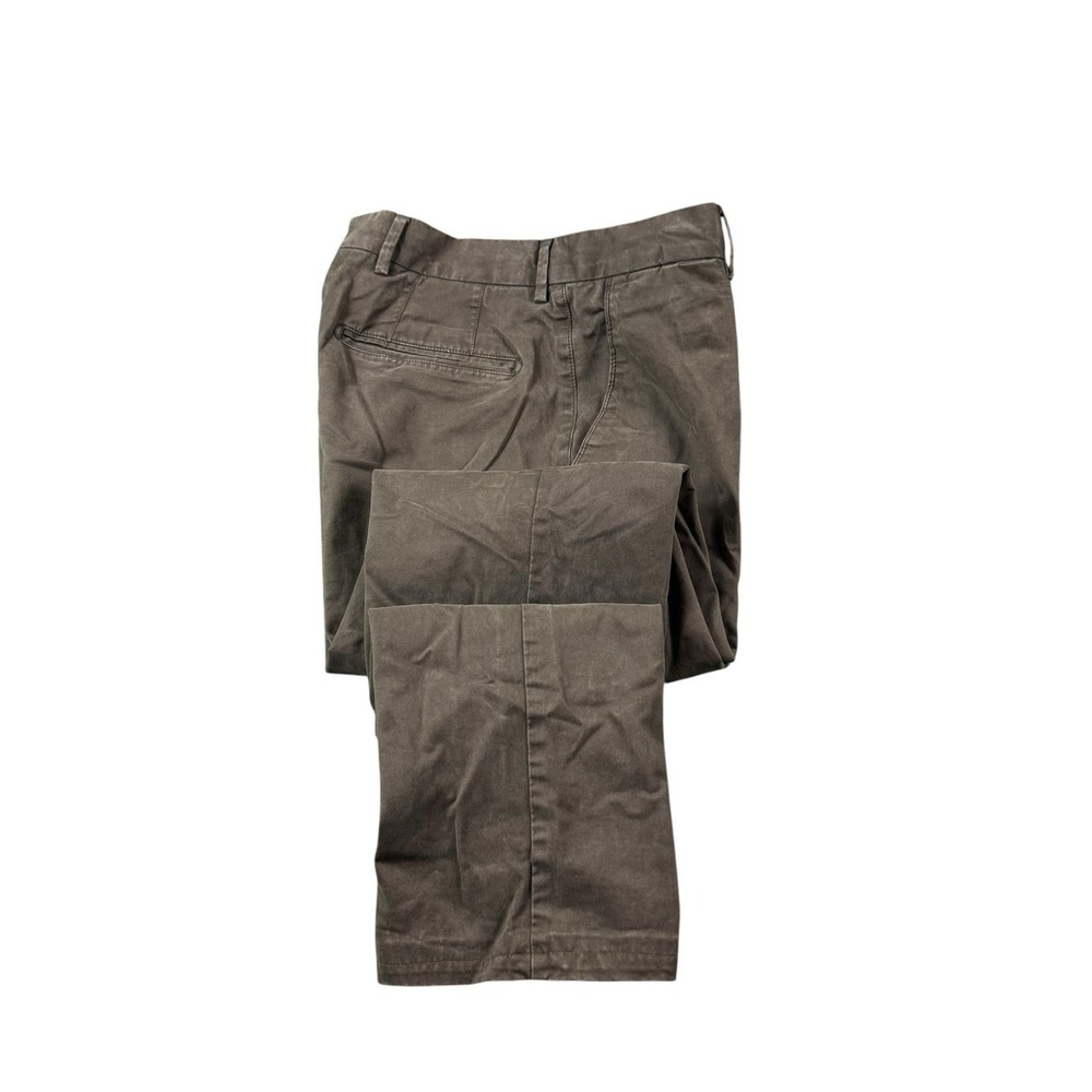 Suit Supply Green Cotton Blend Flat Front‎ Size 30x29 Excellent
